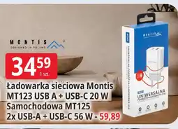 E.Leclerc Ładowarka sieciowa Montis MT123 USB A + USB-C oferta