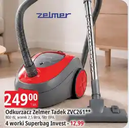 E.Leclerc Odkurzacz Zelmer Tadek ZVC261 oferta
