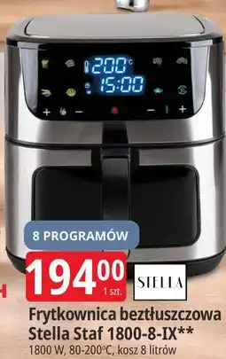 E.Leclerc Frytkownica beztłuszczowa Stella Staf 1800-8-IX oferta