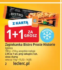 E.Leclerc Zapiekanka Bistro z pieczarkami Proste Historie oferta