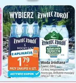 E.Leclerc Woda źródlana Żywiec Zdrój mocny gaz oferta