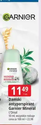 E.Leclerc Damski antyperspirant w kulce Garnier Mineral Magnesium Ultra Dry oferta