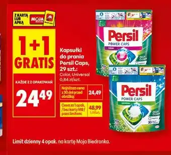 Biedronka Kapsułki do prania Persil Caps Universal oferta