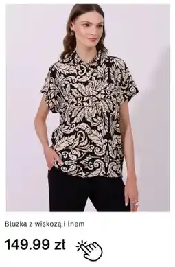 Monnari Bluzka z wiskozą i lnem oferta