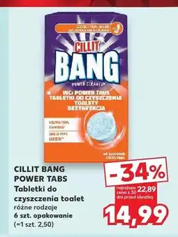 Kaufland Tabletki do czyszczenia toalet Cillit Bang Power Tabs 6-pak oferta
