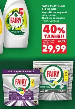 Kaufland Kapsułki do zmywarki Fairy Platinum Plus oferta