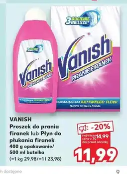 Kaufland Proszek do prania firanek Vanish oferta