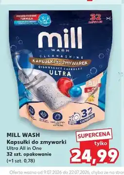 Kaufland Kapsułki do zmywarki Mill Wash Ultra All in One oferta