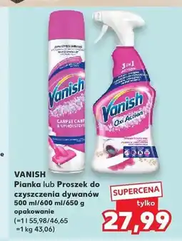 Kaufland Pianka do czyszczenia dywanów Vanish oferta