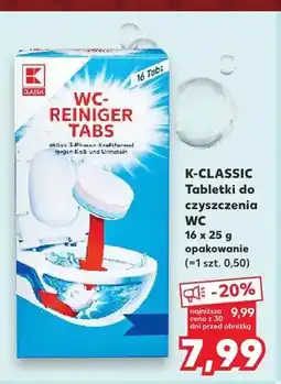 Kaufland Tabletki do czyszczenia WC K-Classic 16-pak oferta