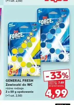 Kaufland Zawieszki do WC General Fresh Hyg Force 2-pak oferta
