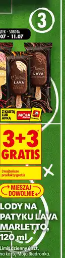 Biedronka Lody na patyku Lava Marletto oferta