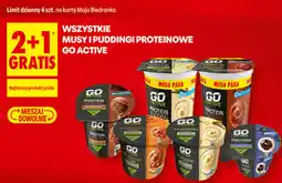 Biedronka Wszystkie musy i puddingi proteinowe Go Active oferta