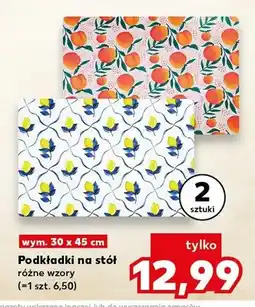 Kaufland Podkładki na stół 2-pak 30x45 cm oferta