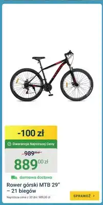 ERLI Rower górski MTB 29 21 biegów oferta