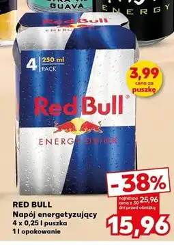 Kaufland Napój energetyzujący Red Bull 4-pak oferta