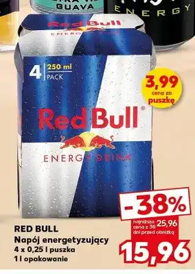Kaufland Napój energetyzujący Red Bull 4-pak oferta