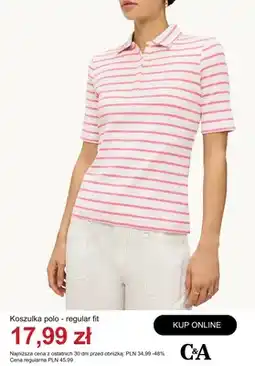 C&A Koszulka polo regular fit C&A oferta