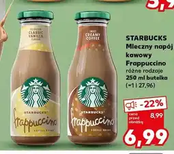 Kaufland Mleczny napój kawowy Starbucks Frappuccino klasyczny oferta