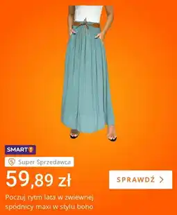 Allegro Spódnica damska maxi w stylu boho oferta