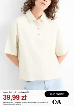 C&A Koszulka polo C&A relaxed fit oferta