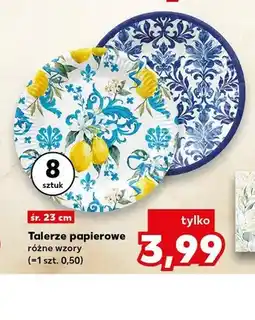 Kaufland Talerze papierowe śr. 23 cm oferta