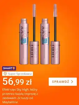 Allegro Tusz do rzęs Maybelline Lash Sensational Sky High 2-pak oferta