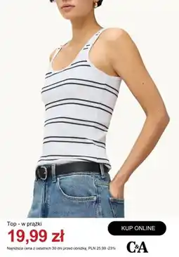 C&A Top w prążki C&A oferta
