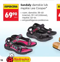 Biedronka Sandały damskie lub męskie Lee Cooper oferta