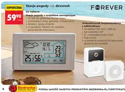 Biedronka Forever Stacja pogody lub dzwonek oferta
