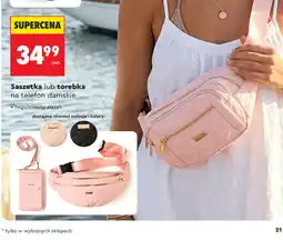 Biedronka Saszetka lub torebka na telefon damskie oferta