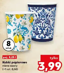 Kaufland Kubki papierowe oferta