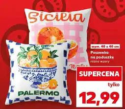 Kaufland Poszewka na poduszkę różne wzory oferta
