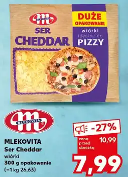 Kaufland Mlekovita Ser Cheddar wiórki oferta