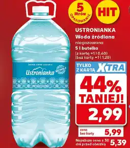 Kaufland Woda źródlana Ustronianka oferta