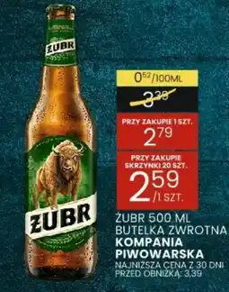 Wafelek ŻUBR BUTELKA ZWROTNA oferta
