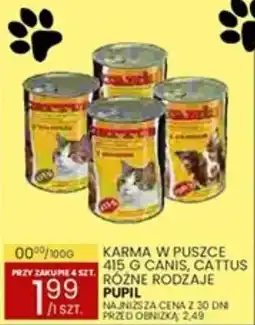 Wafelek Karma w puszce Canis, Cattus Pupil oferta