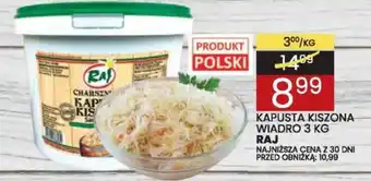 Wafelek Kapusta kiszona wiadro oferta