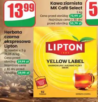 Dino Herbata czarna ekspresowa Lipton oferta