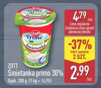ALDI ZOTT Śmietanka Primo 30% oferta