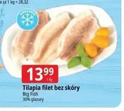 E.Leclerc Tilapia filet bez skóry Big Fish oferta