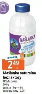 E.Leclerc Maślanka naturalna bez laktozy OSM Łowicz oferta