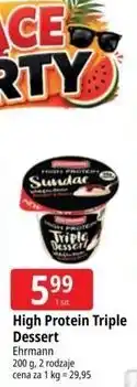 E.Leclerc High Protein Triple Dessert Ehrmann oferta
