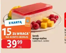 E.Leclerc Sernik mango-malina Cukiernia E. Leclerc oferta