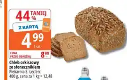 E.Leclerc Chleb orkiszowy ze słonecznikiem Piekarnia E. Leclerc oferta