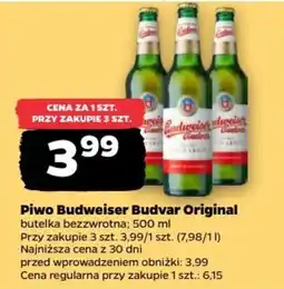 Netto Piwo Budweiser Budvar Original oferta