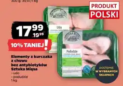 Netto Elementy z kurczaka z chowu bez antybiotyków Sztuka Mięsa oferta
