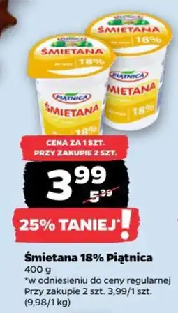 Netto Śmietana 18% Piątnica oferta