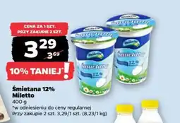Netto Śmietana 12% Miletto oferta