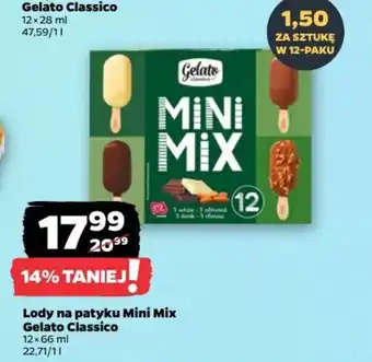 Netto Lody na patyku Mini Mix Gelato Classico oferta